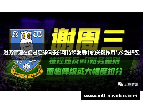 财务管理在促进足球俱乐部可持续发展中的关键作用与实践探索